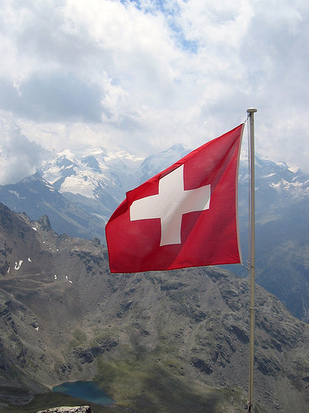 Flag in Switzerland