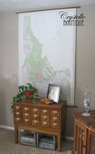 An Inexpensive Way To Hang a Large Map On the Wall