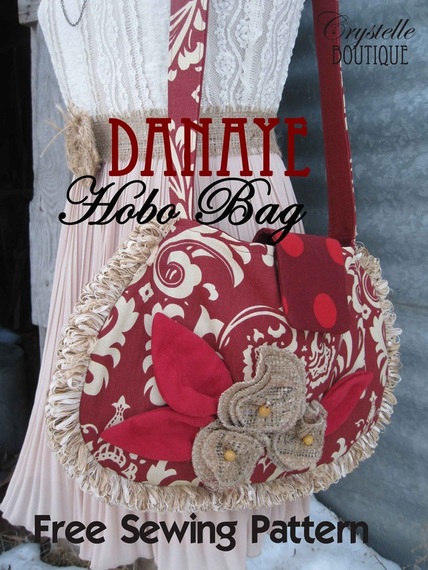 Danaye Hobo Bag - Free Sewing Pattern by Crystelle Boutique