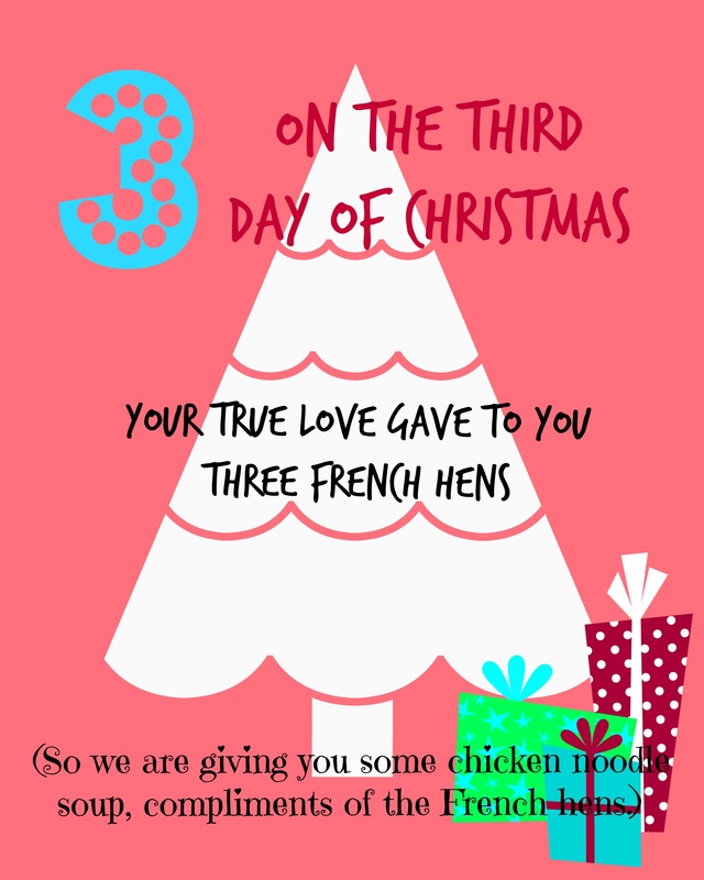 CrystelleBoutique - On the third day of Christmas - free printable tag