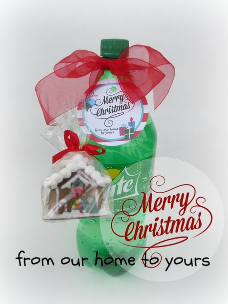 CrystelleBoutique - free printable tag - Merry Christmas - From Our Home to Yours