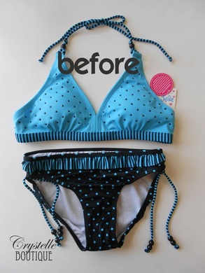 CrystelleBoutique - How to Turn a Bikini Into a Tankini {EASY!!}
