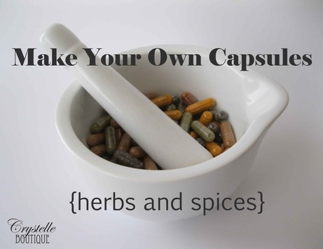 CrystelleBoutique - make your won capsules - herbs and spices
