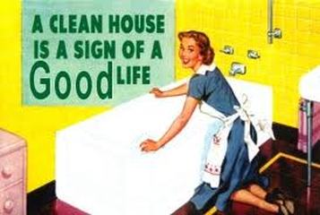 CrystelleBoutique - vintage image - a clean house is a sign of a GOOD life - How to Improve Your Indoor Air Quality and Your Health