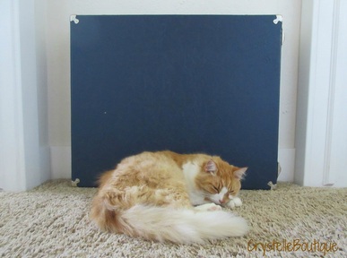 CrystelleBoutique - cat sleeping by suitcase