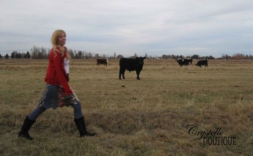 Cute skirt and cute cows