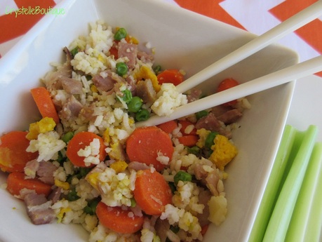 CrystelleBoutique - Quick and Easy Fried Rice Recipe with healthy substitutions