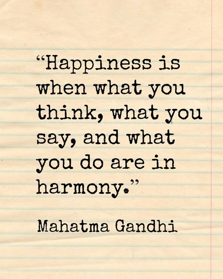 Happiness Quote by Ghandi
