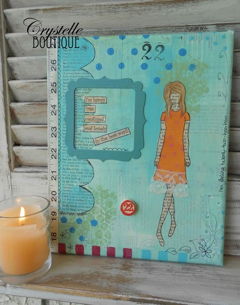 CrystelleBoutique - 22nd Birthday {Mixed Media}