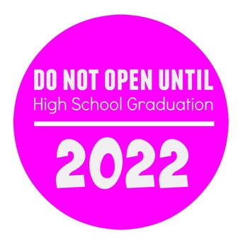Crystelle Boutique - Time Capsule Printable Do Not Open Until High School Graduation 2022
