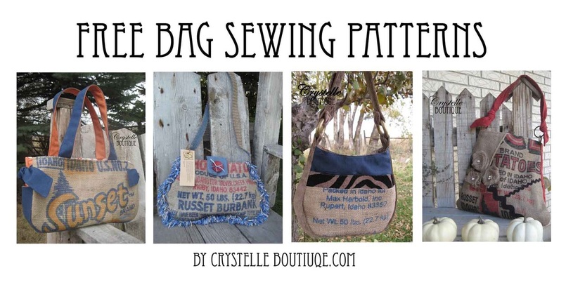 Free bag sewing patterns by CrystelleBoutique