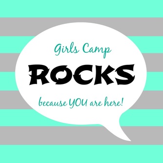 CrystelleBoutique - Girls Camp Rocks Because YOU Are Here - attach to some candy rocks