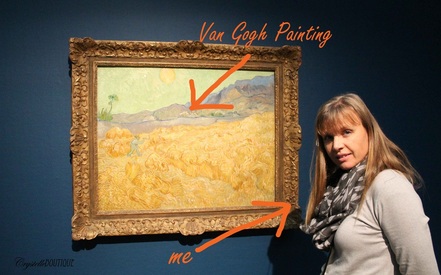 When my daughter and I visited the van Gogh museum in Amsterdam {the Netherlands} we were pleasantly surprised that photography was allowed! Yay! Lucky us..... :)
