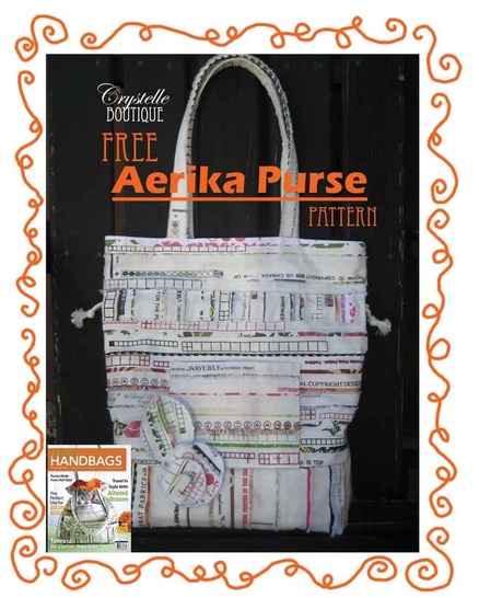 Crystelle Boutique - Free Aerika Purse Sewing Pattern
