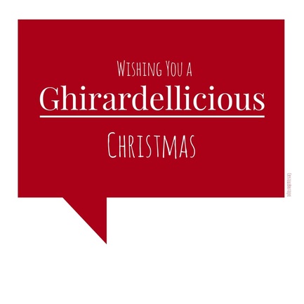 CrystelleBoutique.com - A Ghirardellicious Christmas - red free printable - neighbor gift idea using Ghirardelli chocolates - YUM! #neighborgifts