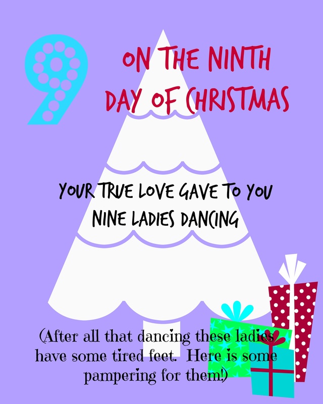 CrystelleBoutique - On the ninth day of Christmas - free printable tag