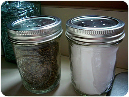 Crystelle Boutique - Salt and Pepper Shaker Mason Jars by Halfway to Hipster