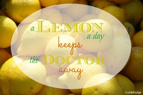 CrystelleBoutique - a lemon a day keeps the doctor away - the health benefits of lemons