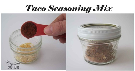 CrystelleBoutique - Mix up your taco seasoning mix in a little jar
