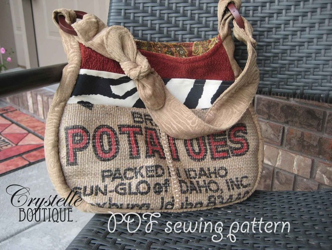 Free purse sewing pattern from Crystelle Boutique