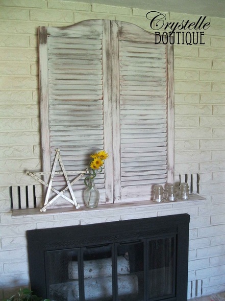 CrystelleBoutique - A Shelf / Fantle Above the Fireplace