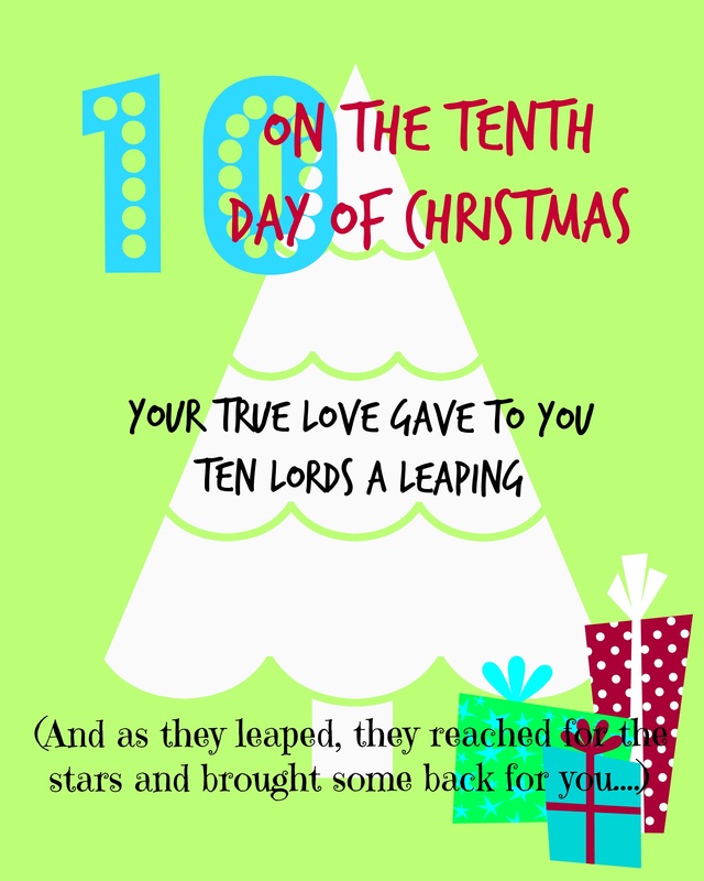 CrystelleBoutique - On the tenth day of Christmas - free printable tag