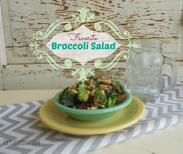 CrystelleBoutique - yummy potluck recipe - Favorite Broccoli Salad