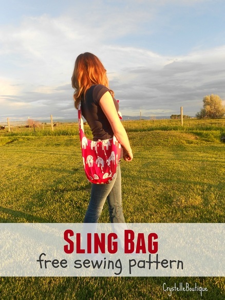 CrystelleBoutique - Reversible Slouchy Sling BagFree Stefanie Sewing Pattern
