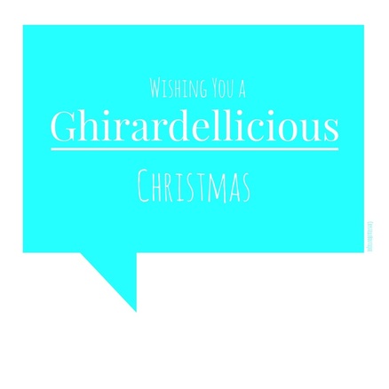 CrystelleBoutique.com - A Ghirardellicious Christmas - turquoise free printable - neighbor gift idea using Ghirardelli chocolates - YUM! #neighborgifts