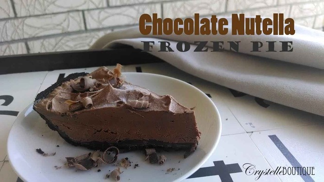 Crystelle Boutique - Chocolate Nutella Frozen Pie {Recipe} 