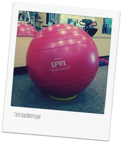 keep your exercize ball from rollling away