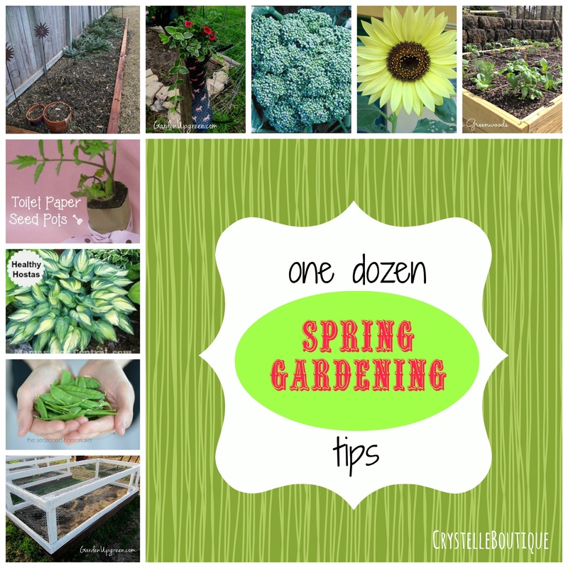 one dozen spring gardening tips