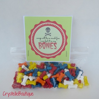 CrystelleBoutique - girlscamp candy gift - Camp Will Be So Much Fun - I Can Feel It In My Bones