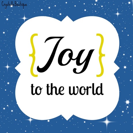 CrystelleBoutique - Joy to the World - free printable tag
