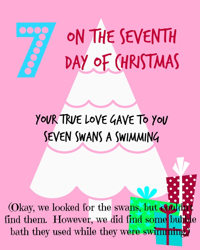 CrystelleBoutique - On the seventh day of Christmas - free printable tag
