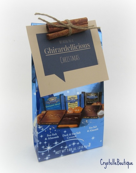  Crystelle Boutique - free printable neighbor gifts - Ghirardelli Chocolate Christmas Gift